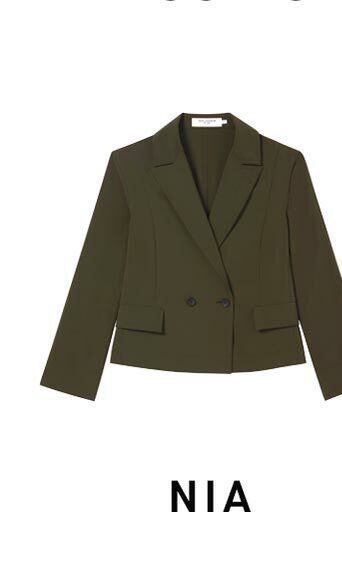 Image of the olive green Nia jacket