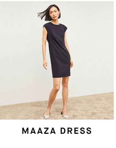 Image of the cool charcoal Maaza dress