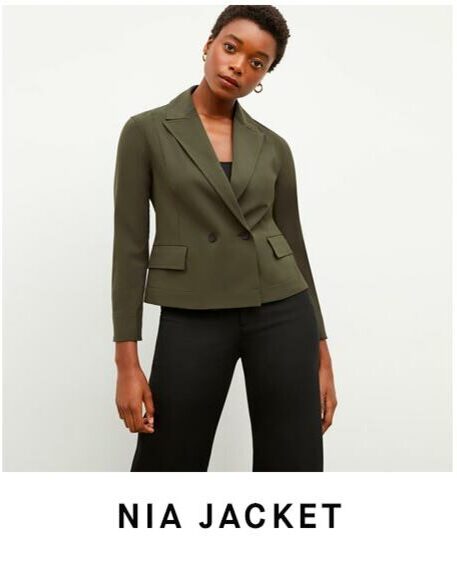 Image of the olive green Nia jacket