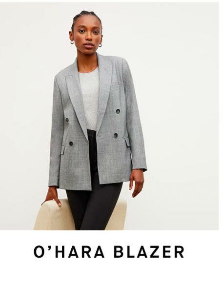 Image of the gray sharkskin O'Hara blazer