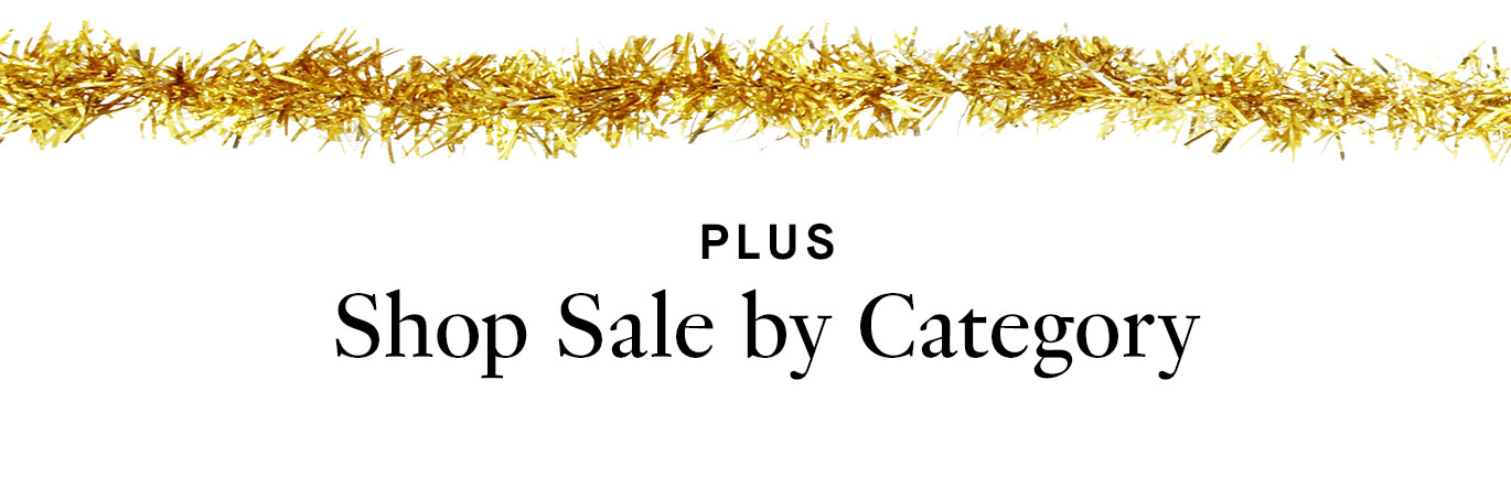 Plus Shop Sale by Category.