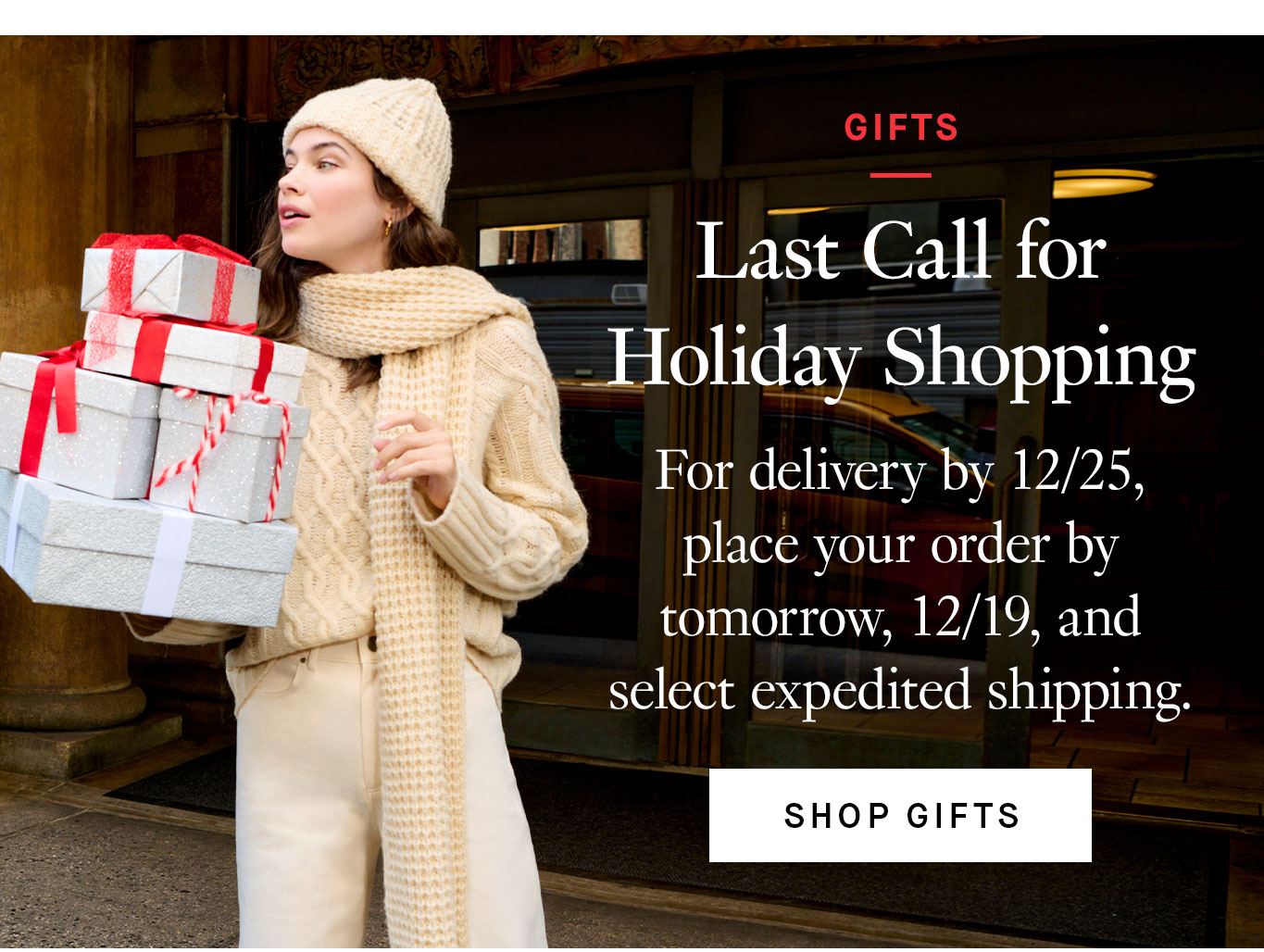 Last Call for Holiday Shopping