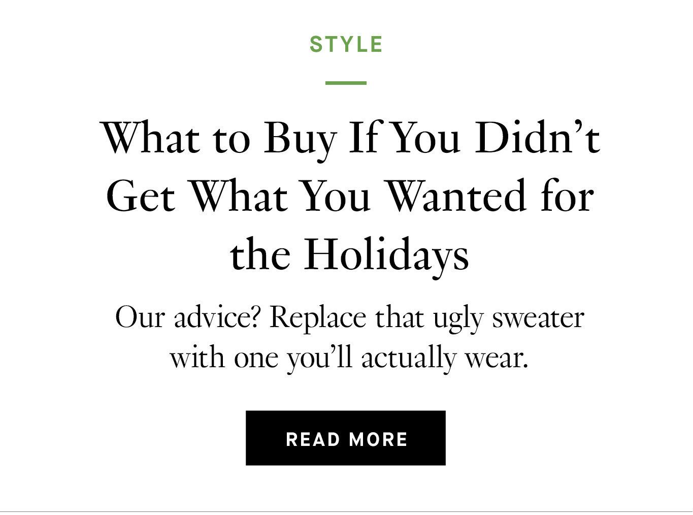 What to Buy If You Didn’t Get What You Wanted for the Holidays