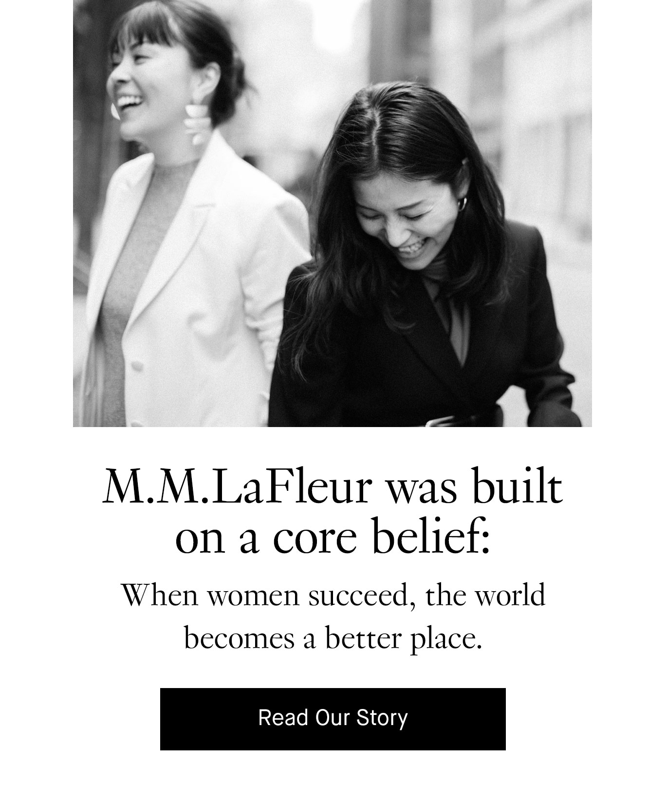 M.M.LaFleur was built on a core belief: When women succeed, the world becomes a better place. Read Our Story.