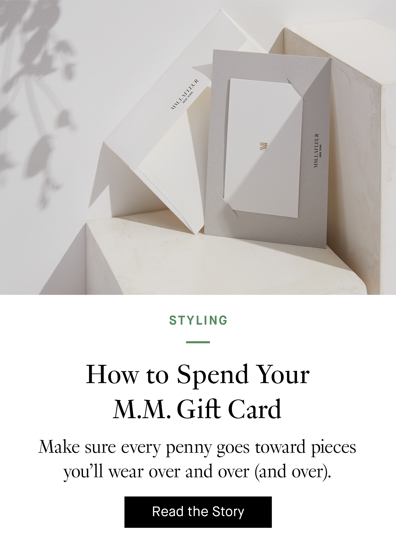 How to Spend Your M.M. Gift Card. Read More.