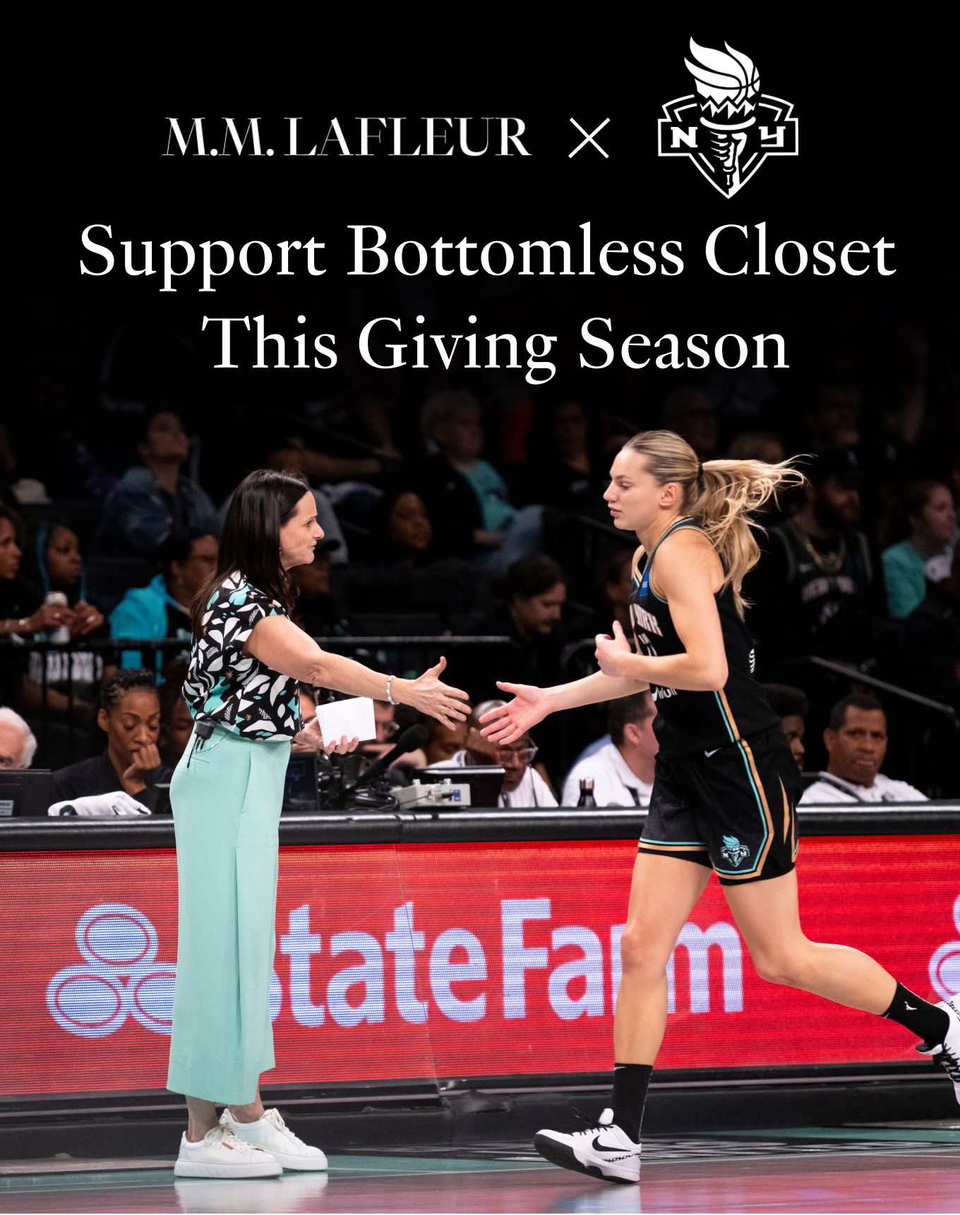 M.M.LaFleur x The New York Liberty: Support Bottomless Closet This Giving Season.