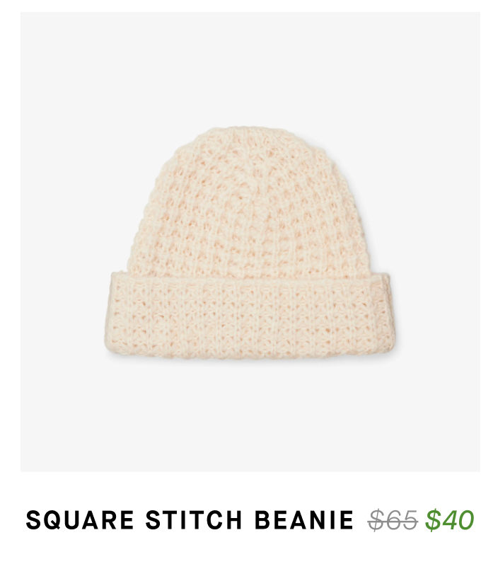 Square Stitch Beanie.