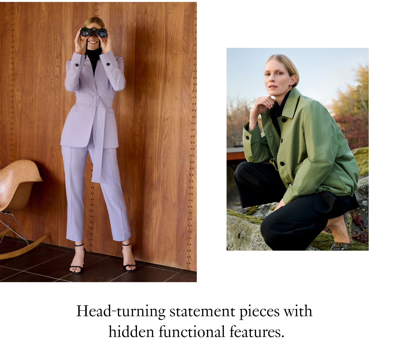 Head-turning statement pieces with hidden functional features.