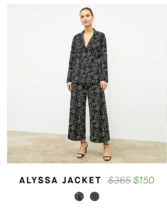 Alyssa Jacket: was $365, now $150