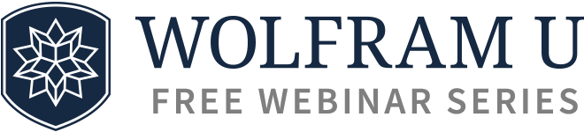 Wolfram U Free Webinar Series Logo