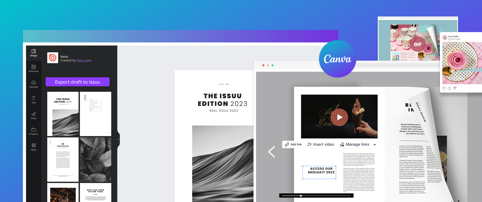 Canva x Issuu Integration image