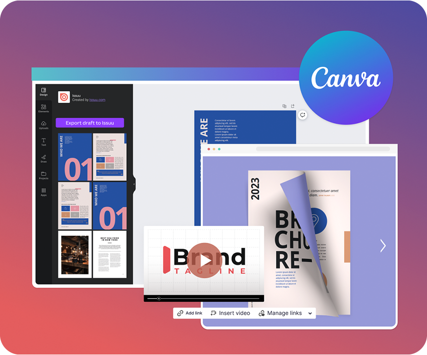 Issuu's App on Canva