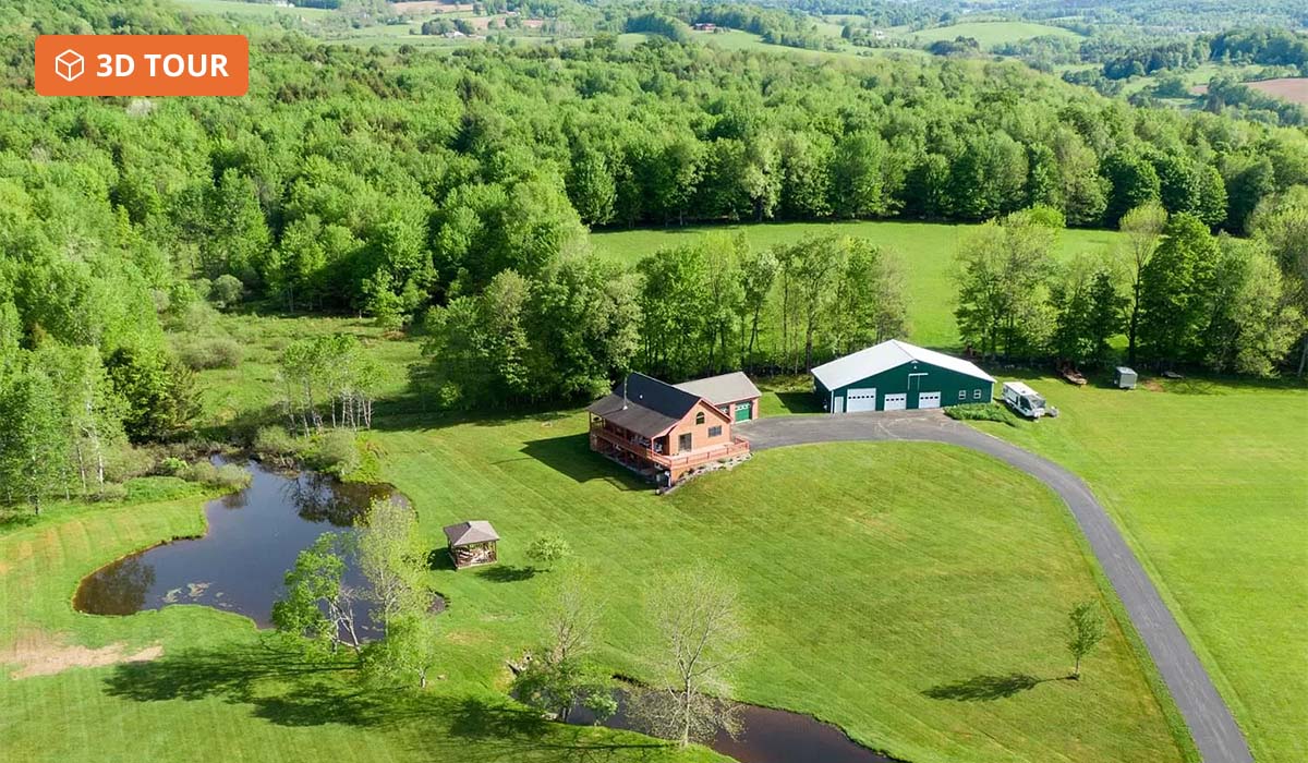 Country home on large property