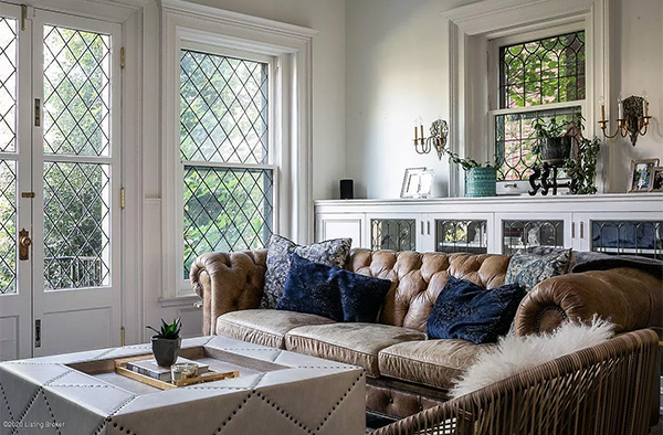 Living room with natural light