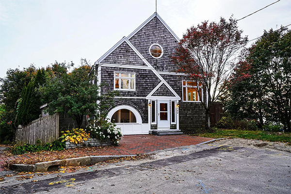 East coast home with porthole windows