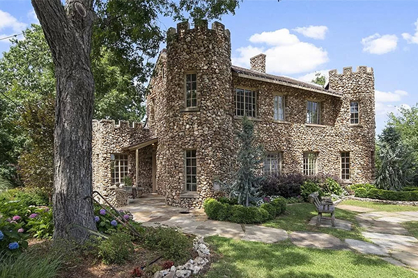 Stone castle style home