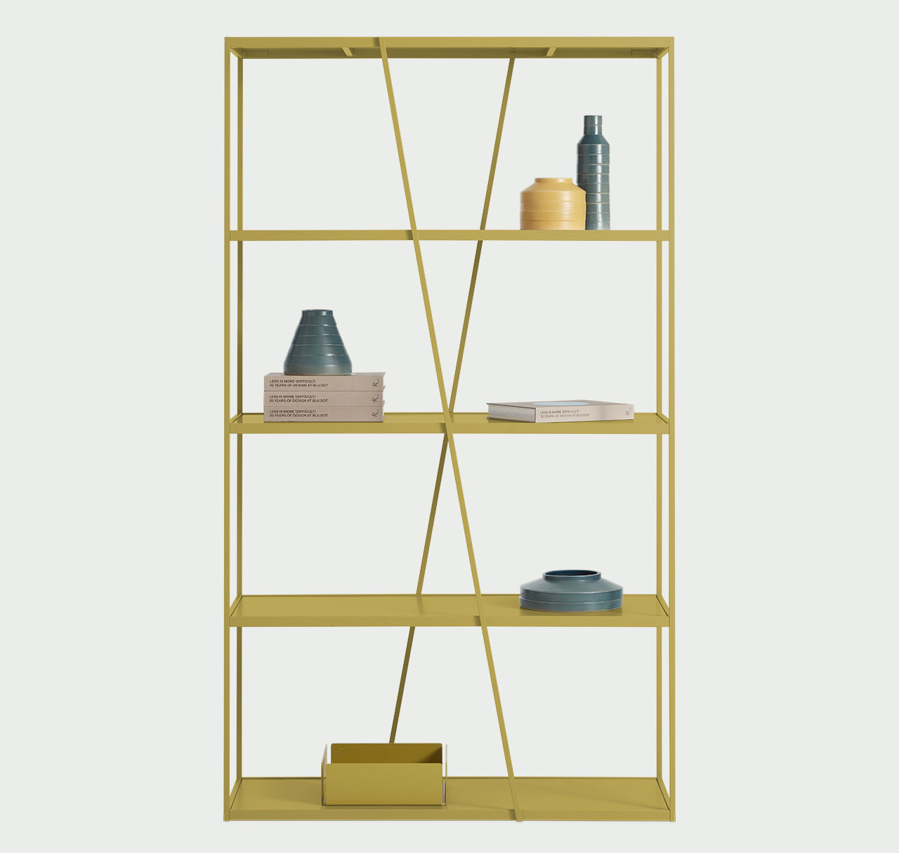 NeedWant Narrow Shelving in ochre