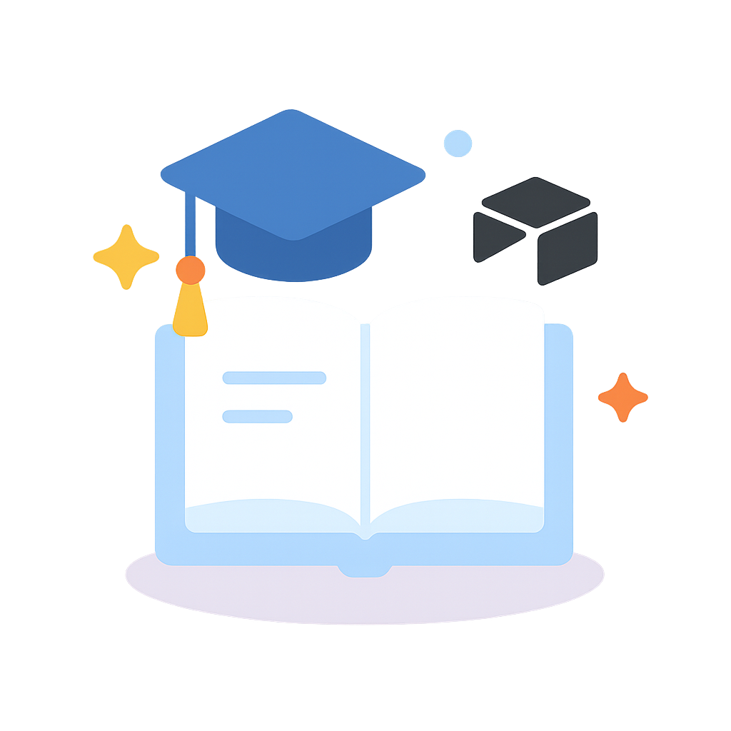 Book with graduation cap