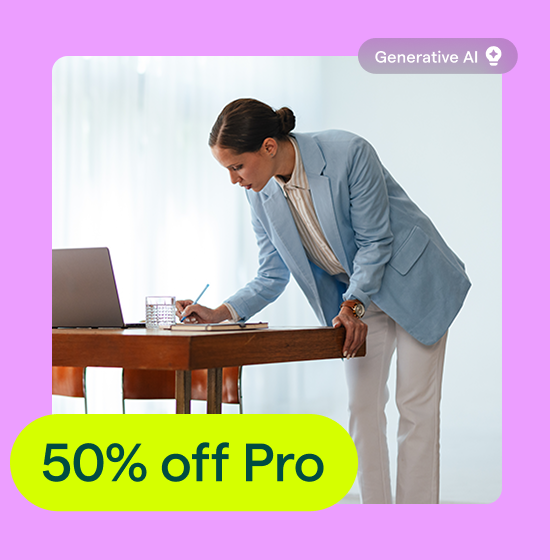 50% off Pro