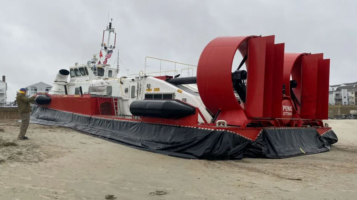 A hovercraft