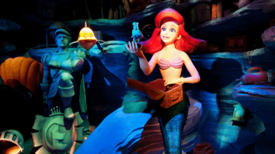 Ariel animatronic from a Disney ride