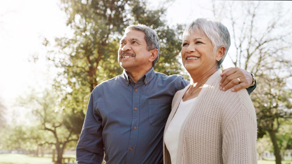 Older couple enjoying retirement