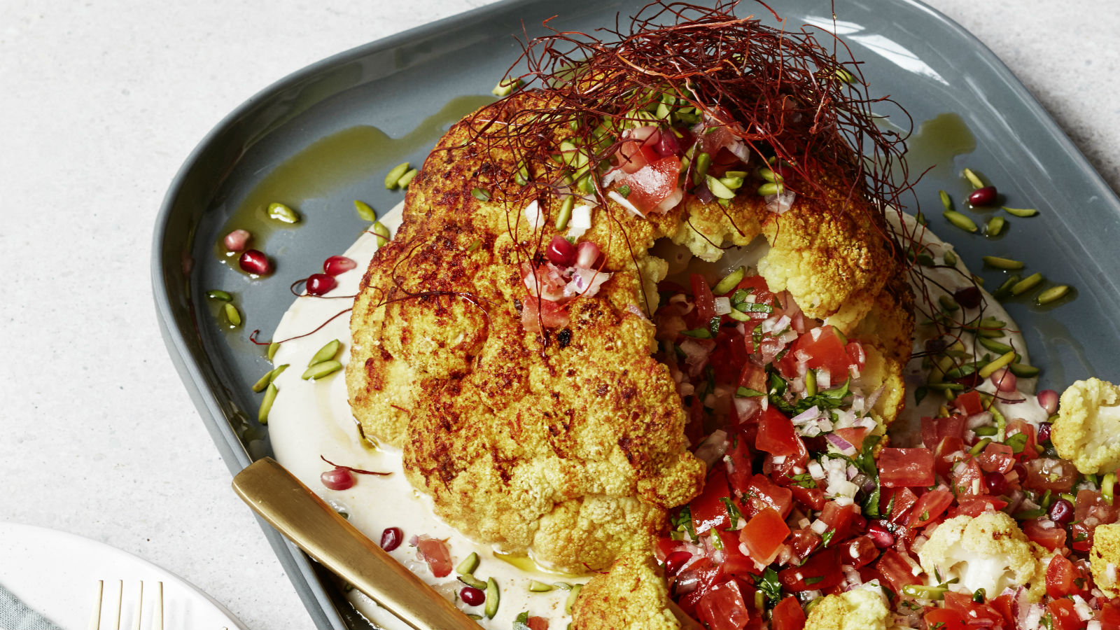whole roasted cauliflower