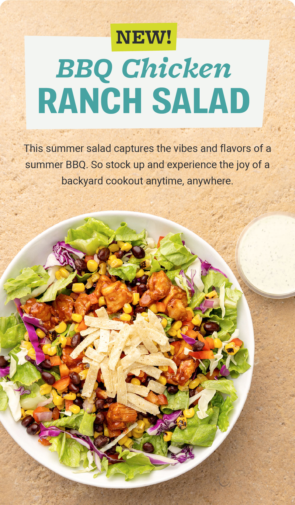 JUST LAUNCHED BBQ Chicken Ranch Salad Farmers Fridge