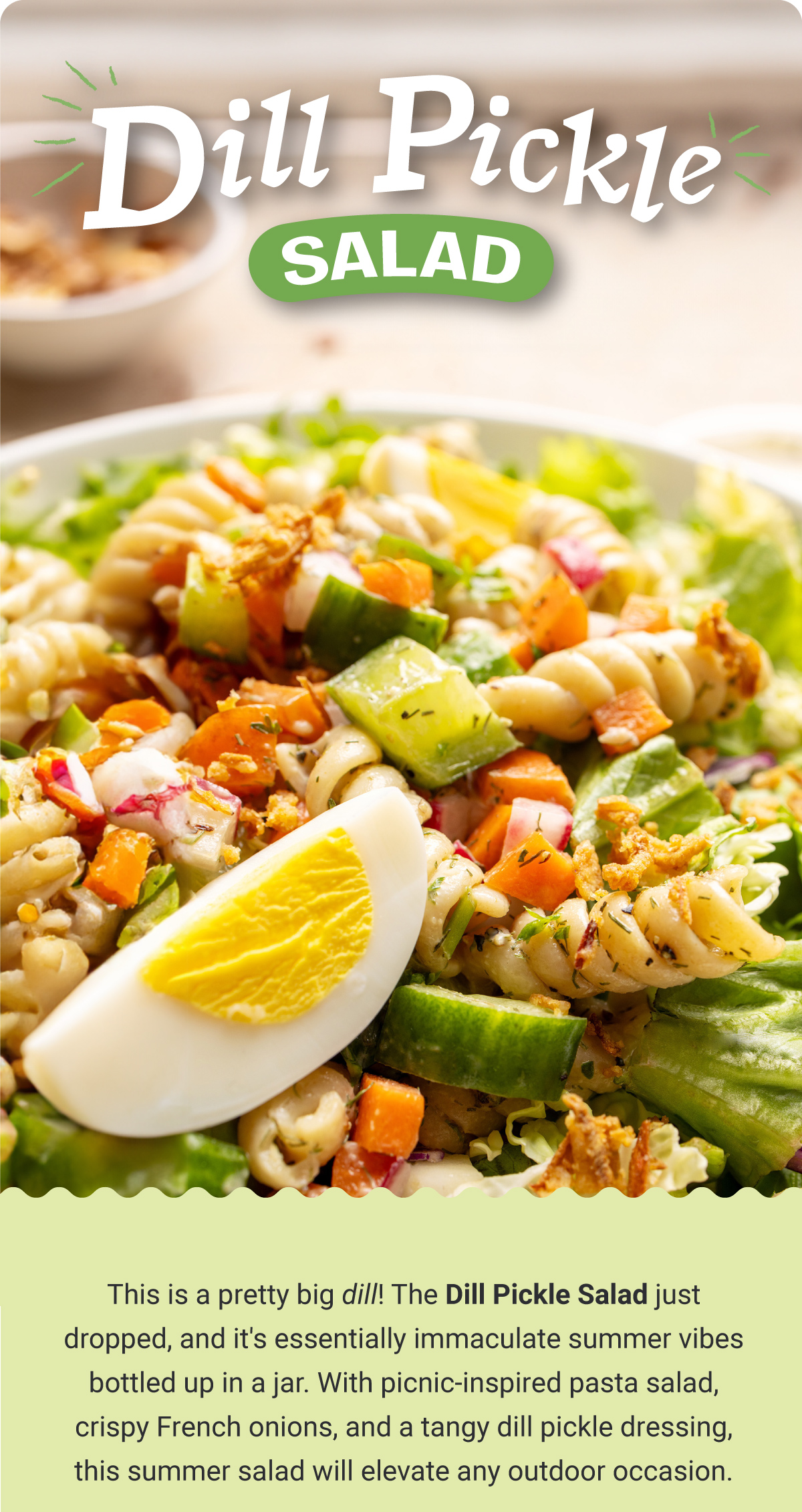 NEW Dill Pickle Salad Farmers Fridge