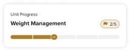 Unit Progress | Weight Management | 2/5
