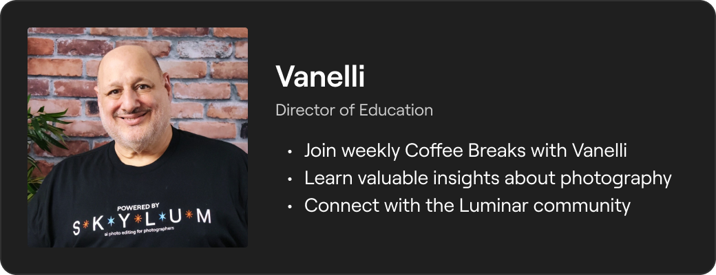 Welcome to the Luminar Photography group