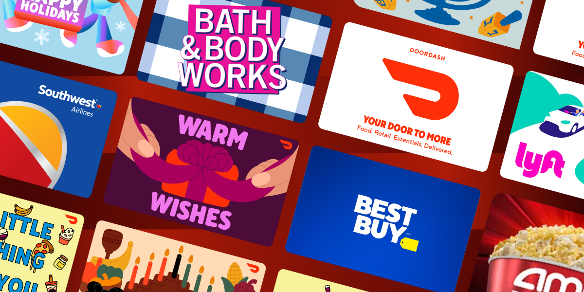 Get discounted digital gift cards on DoorDash
