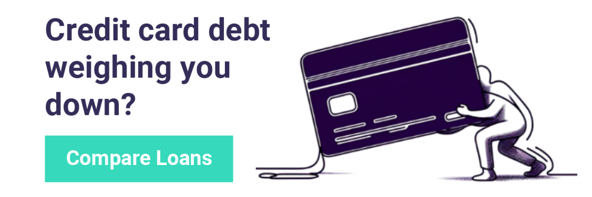 Credit card debt weighing you down? Compare Loans