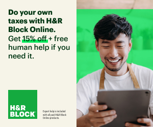 Do your own taxes with H&R Block online. Get 15% off + free human help if you need it.