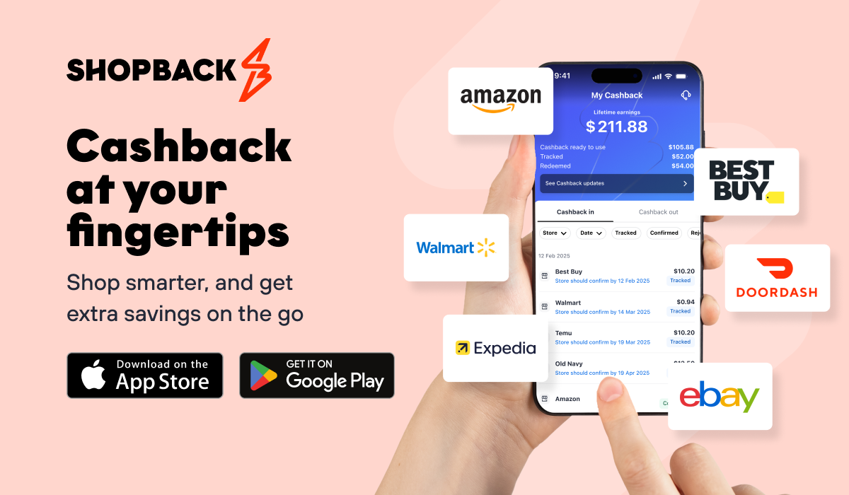 Shopback -- cashback at your finger tips.