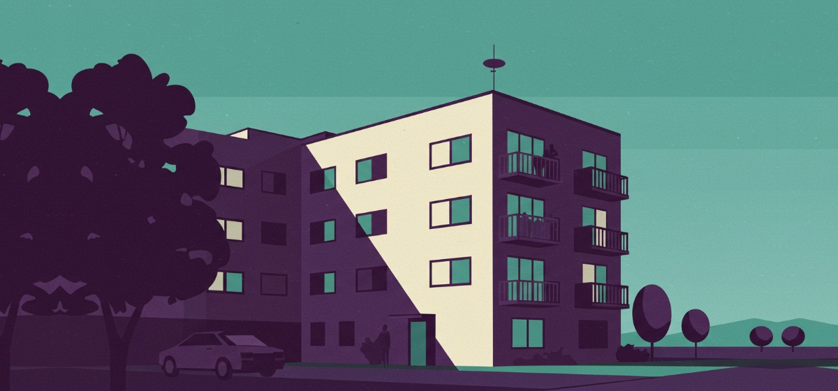 an apartment building