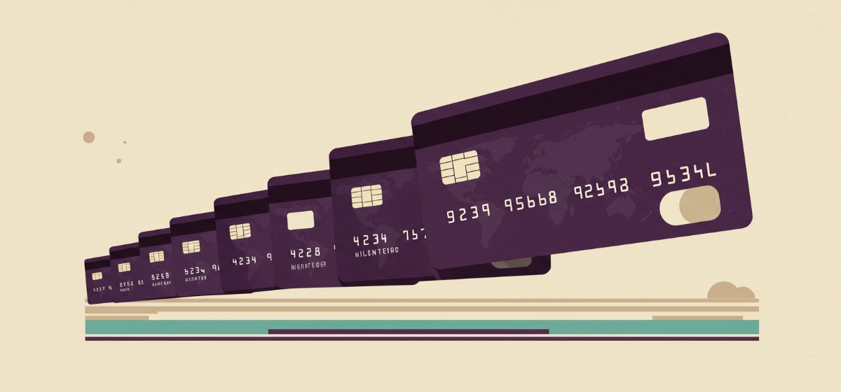 a lineup of credit cards