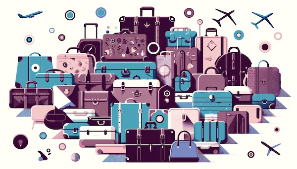 Many pieces of luggage