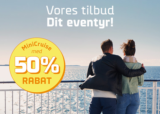 MINICRUISE TIL HALV PRIS