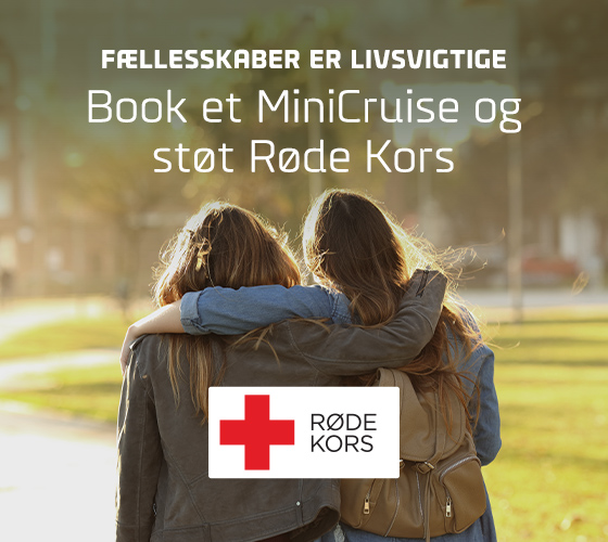 Book et MiniCruise fra 150 kr., og støt Røde Kors 