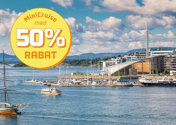 MINICRUISE TIL HALV PRIS