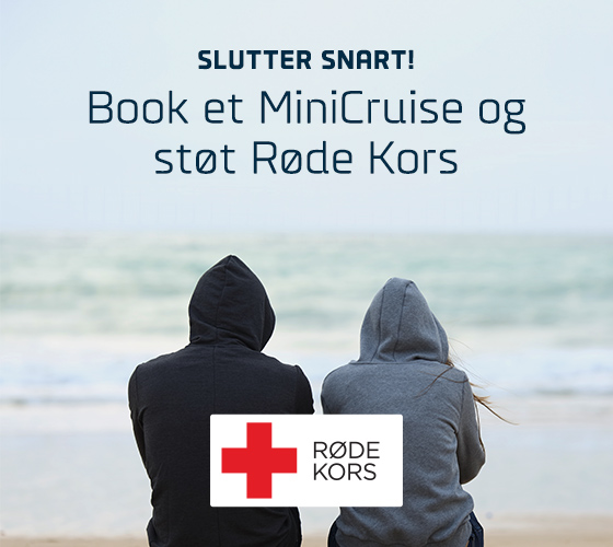 Book et MiniCruise fra 150 kr., og støt Røde Kors 