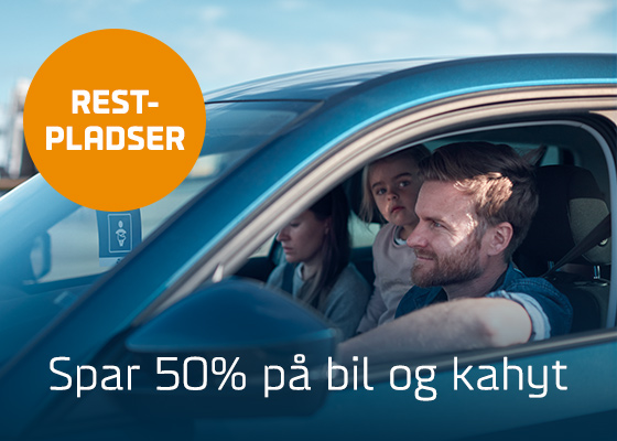 SPAR 50% PÅ BIL OG KAHYT