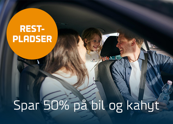 SPAR 50% PÅ BIL OG KAHYT