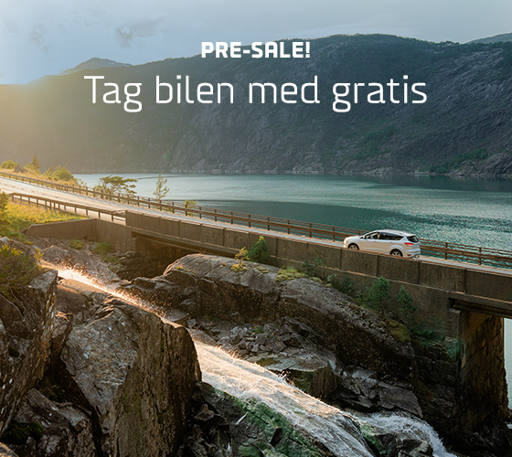 PRE-SALE! Tag bilen gratis med ombord.