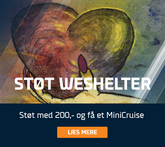 Støt WeShelter og få et MiniCruise
