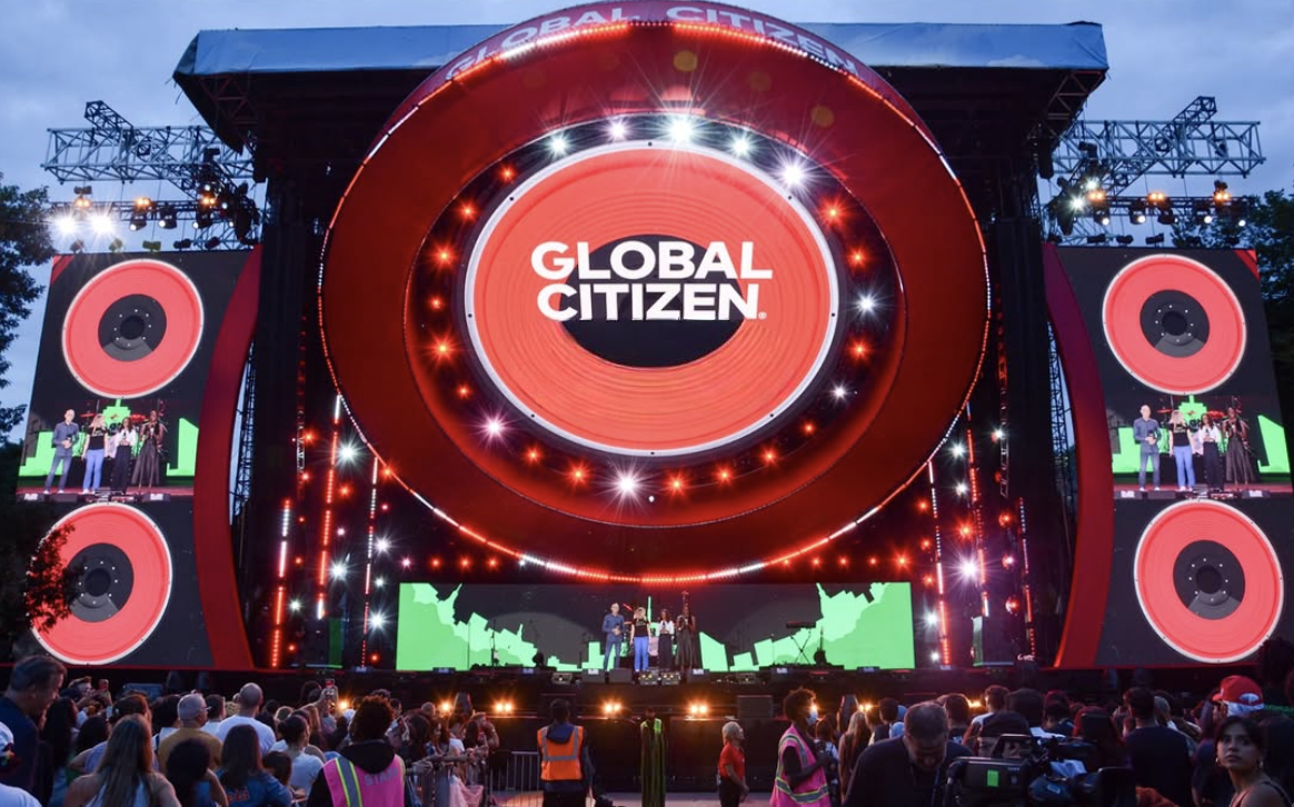 Global Citizen's Iconic Red Stage