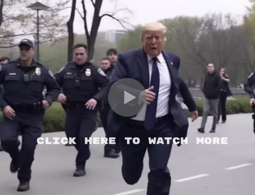 Trump runs away from police