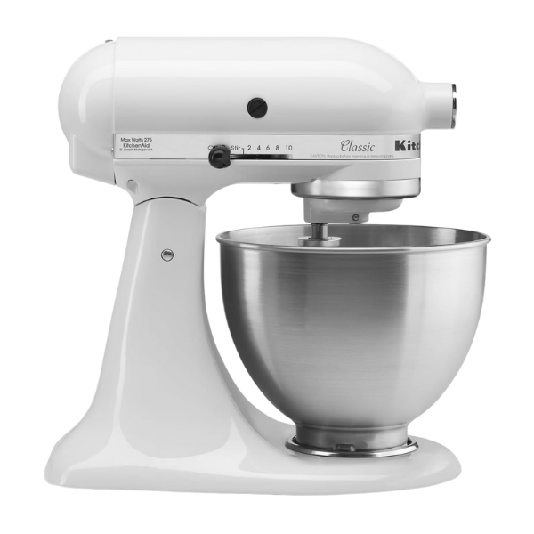 KitchenAid Classic 4.5 Qt Stand Mixer – White