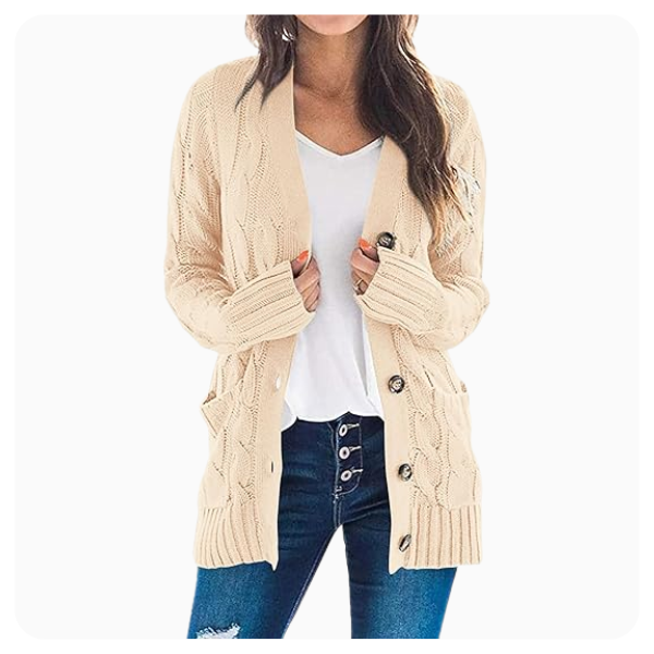 Chunky Knit Cardigan – 20% Off